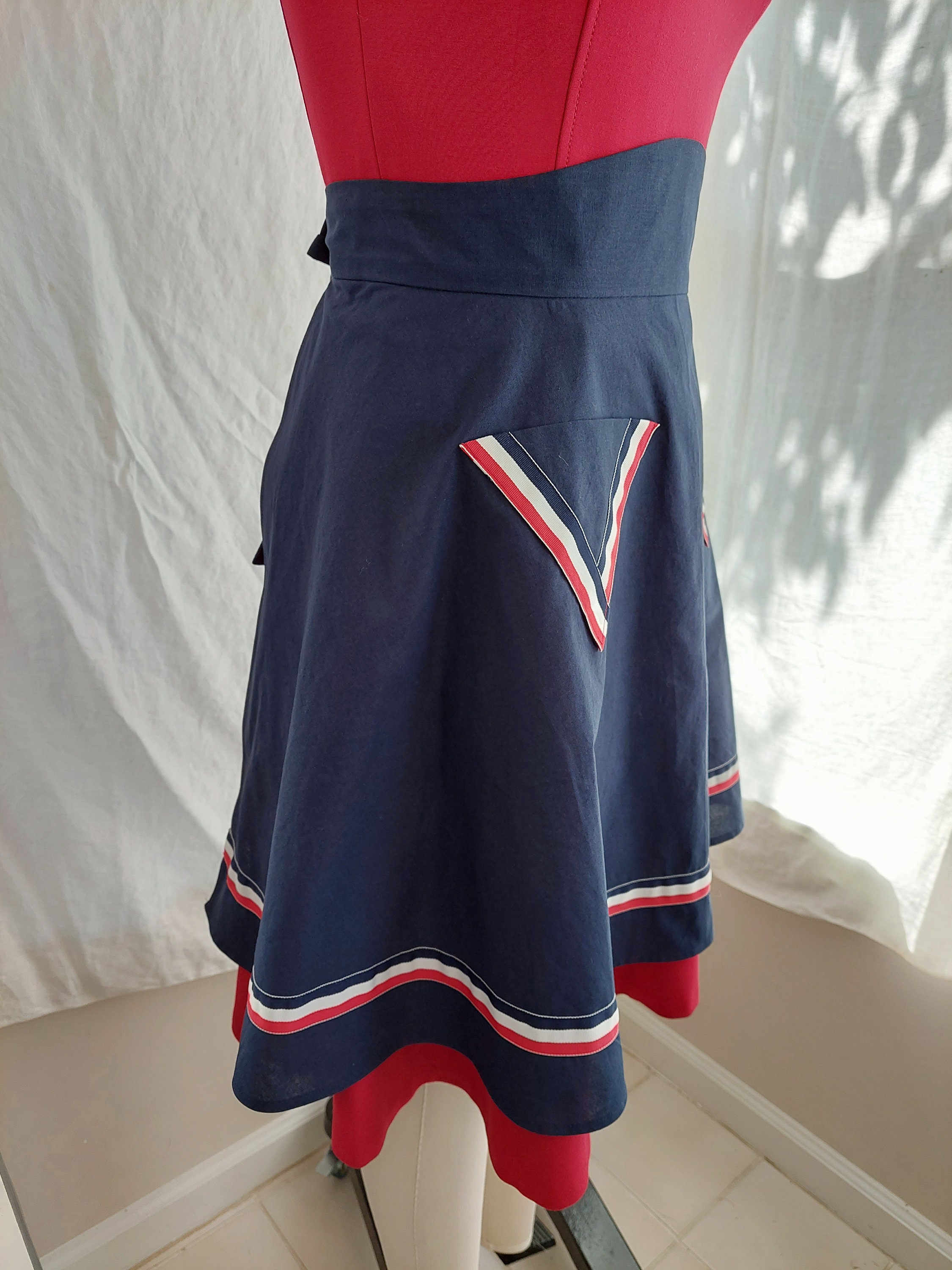 Vintage 1940s Style Apron, Reproduction WWII Victory Apron, Retro ...