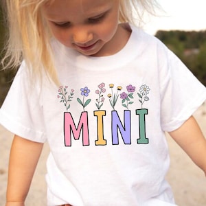 mini flowers svg, mama and mini svg, kids shirt svg, mini svg, wildflowers svg, baby bodysuit svg, toddler shirt svg, hippie svg, flower png