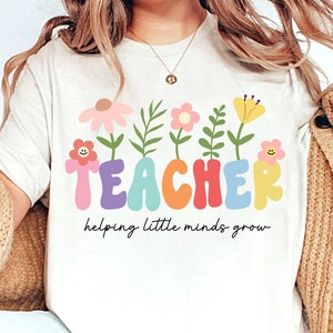 aiutare le piccole menti a far crescere svg, teacher flower svg, teacher svg, pre k svg, funny teacher svg, teacher life svg, math teacher svg, digital