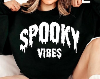spooky vibes svg, halloween svg, spooky season svg, retro halloween svg, funny halloween svg, spooky babe svg, varsity svg, trendy svg, png