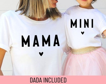 Mama und Mini svg, Mama und ich svg, passendes Shirt SVG, Mama Tochter Svg, Boho Mama svg, Dada svg, Mama Shirt SVG, Muttertagssvg, png