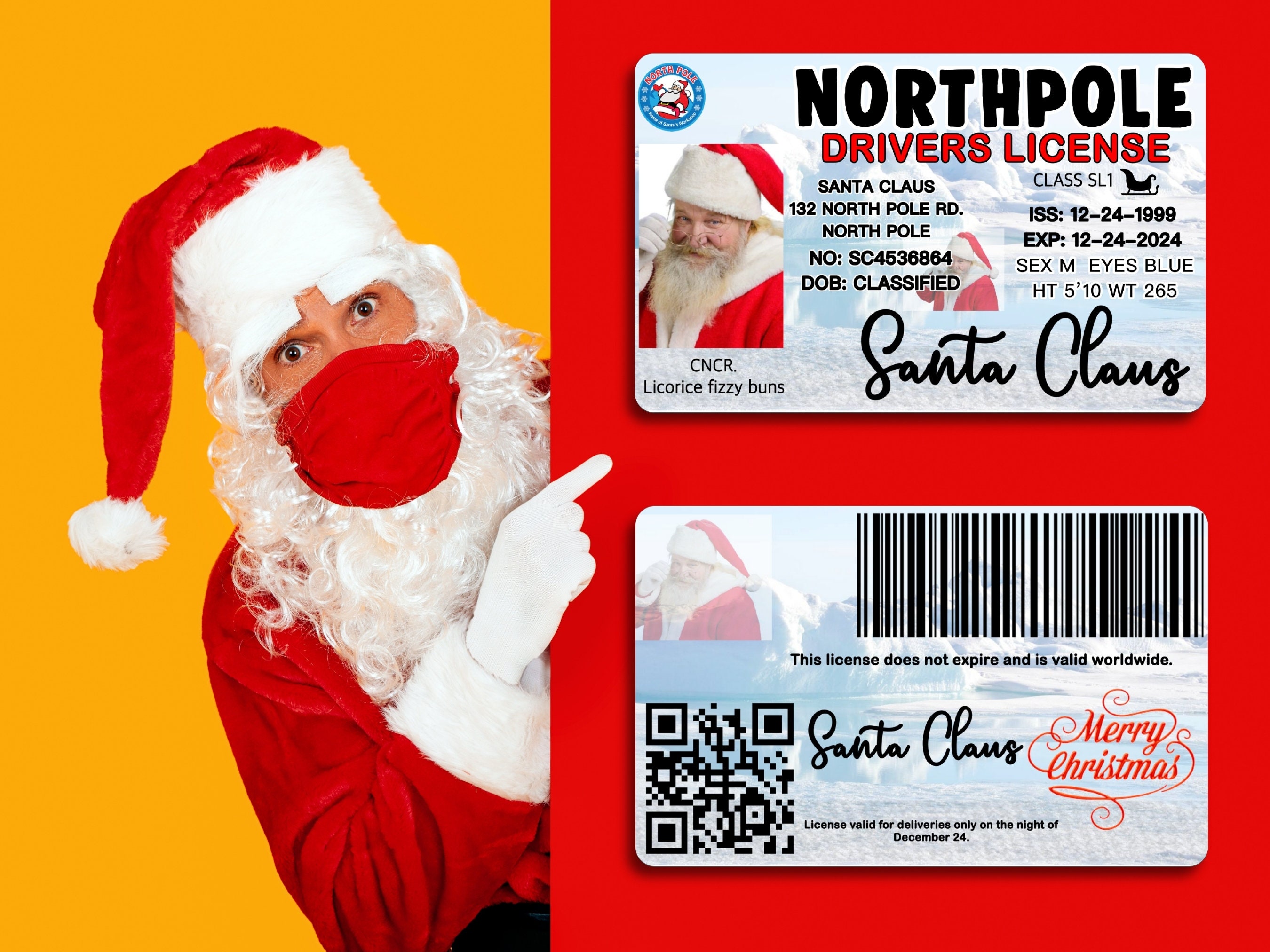 santa-license-santa-licence-santa-lost-license-santa-driver-etsy