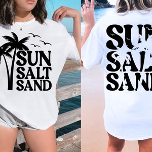 sun salt sand svg, beach life svg, beach vibes svg, retro summer svg, summer vacation svg, palm tree svg, beach quotes svg, trendy svg, png