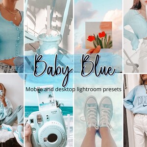 5 mobile bright Lightroom presets,summer presets,beach presets,Instagram filter,travel presets,desktop presets,blogger presets, blue presets