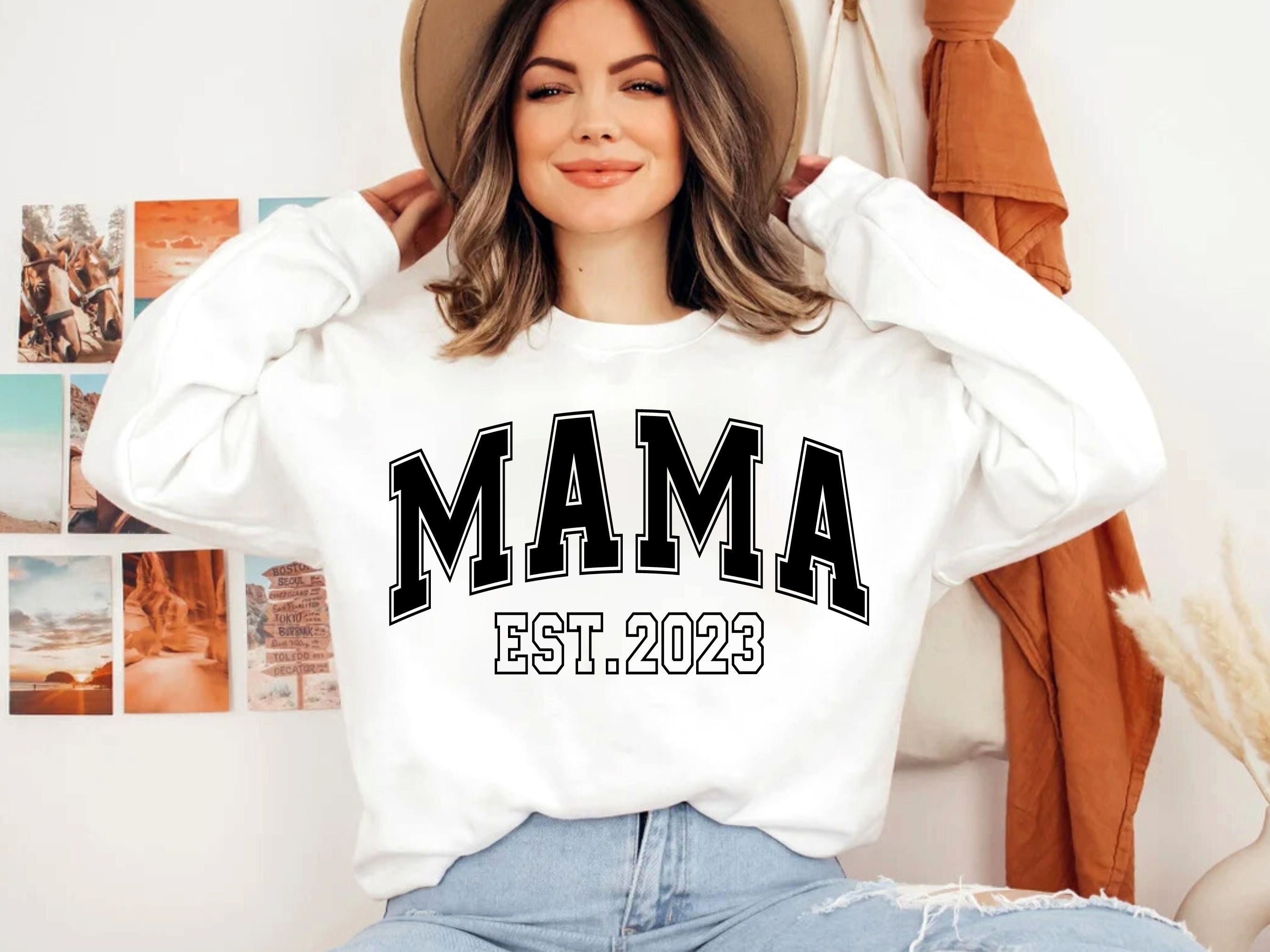 Mama Est 2023 Svg Mama Svg Mama Varsity Svg Mothers Day - Etsy