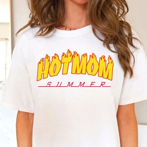 hot mom summer svg, trendy mom svg, flame letters svg, mom svg, summer beach svg, vacay vibes svg, beach vibes svg, summer vibes svg, retro image 8