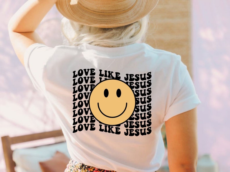 Love Like Jesus Svg Smiley Face Svg Christian Svg Jesus - Etsy Israel