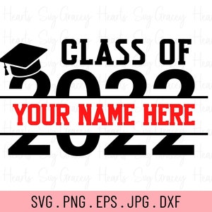Klasse von 2022 svg, Senior 2022 svg, Abitur 2022 svg, College Graduation svg, Split Monogramm svg, Name Monogramm svg, personalisiert svg