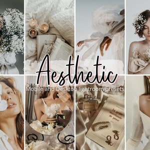 Aesthetic lightroom presets, mobile lightroom presets, cream presets, blogger presets, instagram filter, bright presets, film presets