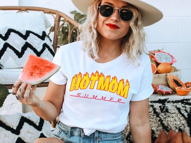hot mom summer svg, trendy mom svg, flame letters svg, mom svg, summer beach svg, vacay vibes svg, beach vibes svg, summer vibes svg, retro image 6
