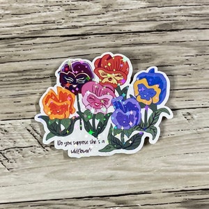 Flower sticker | Alice in wonderland sticker | Disneyland sticker | Disney sticker | Disney ride sticker | Fantasyland sticker | Hydroflask