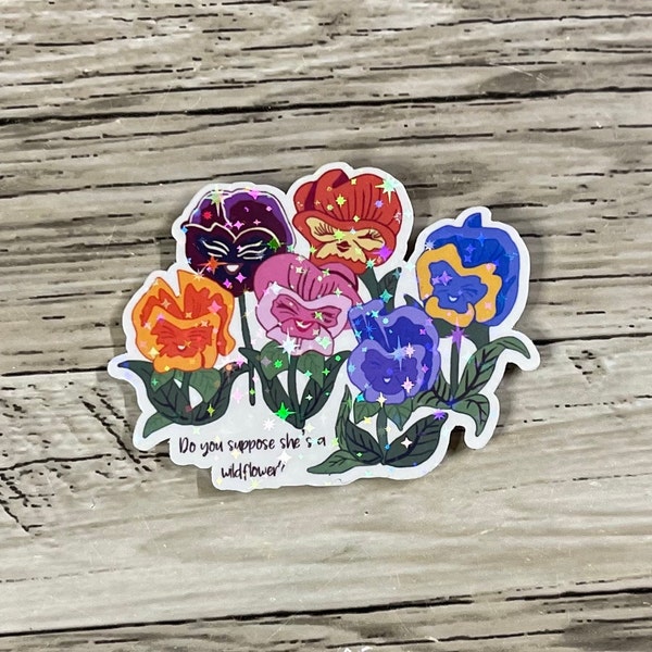 Flower sticker | Alice in wonderland sticker | Disneyland sticker | Disney sticker | Disney ride sticker | Fantasyland sticker | Hydroflask