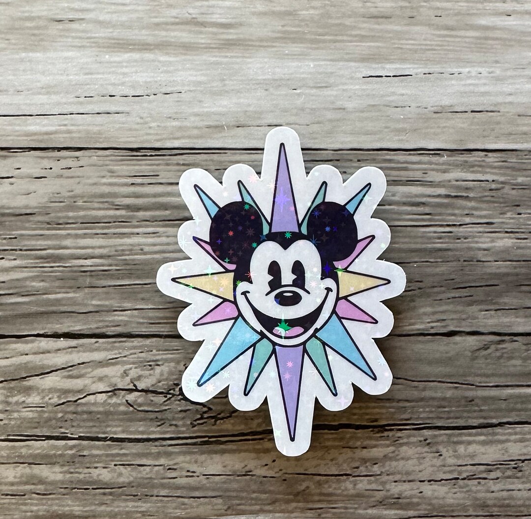 Mickey Mouse Sticker | Pastel Disney Sticker | Water Bottle | Hydro ...
