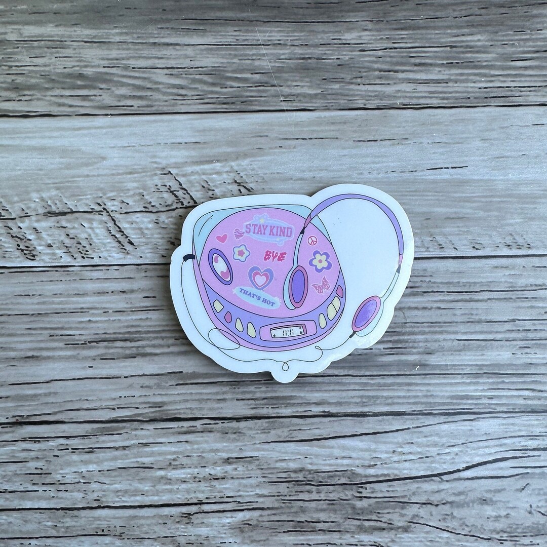 Portable CD Player Sticker | 90s | Nostalgia | Journal | Scrapbook ...