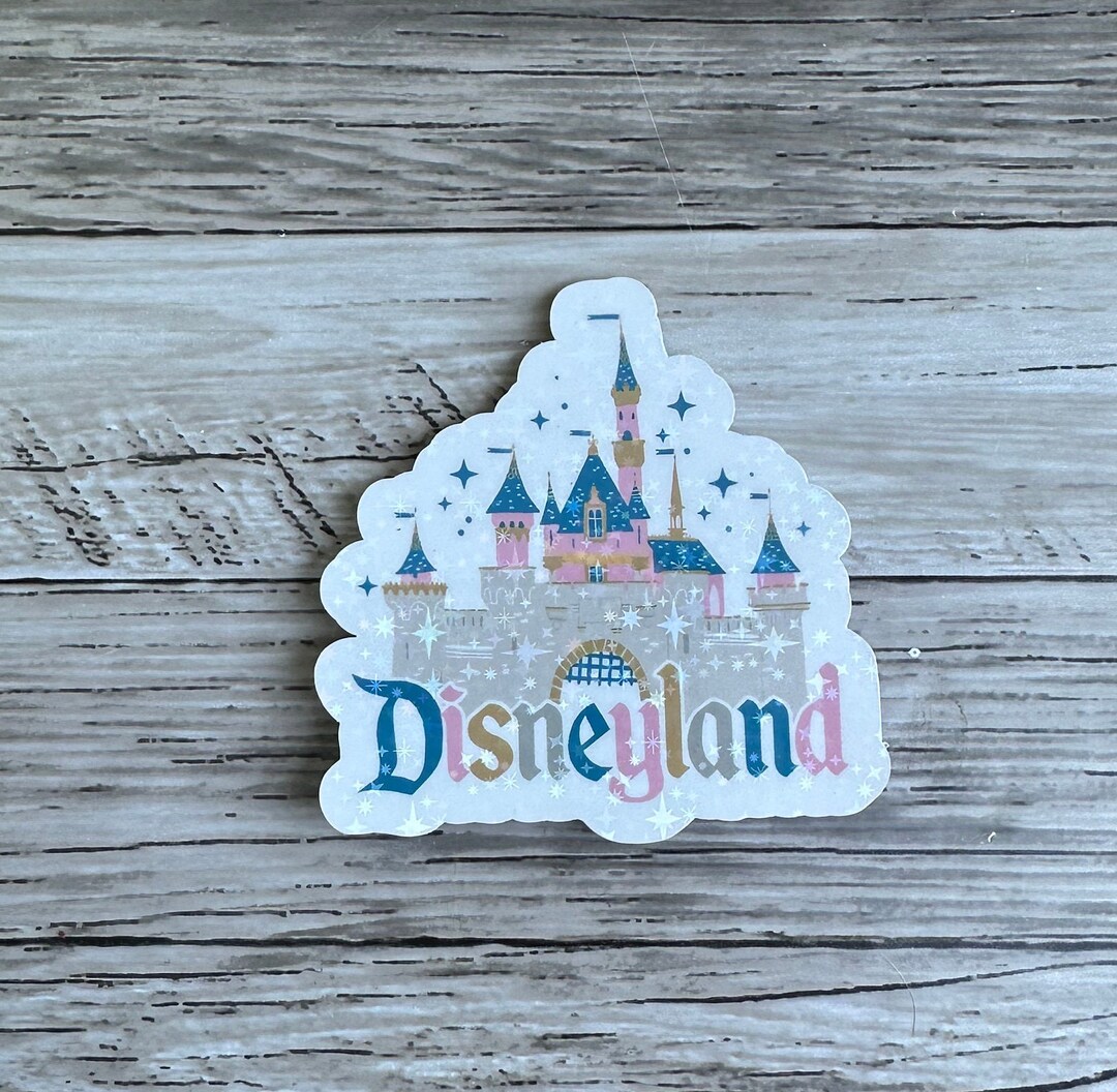 Disneyland Castle Inspired Sticker Pastel Water Bottle Hydro Flask