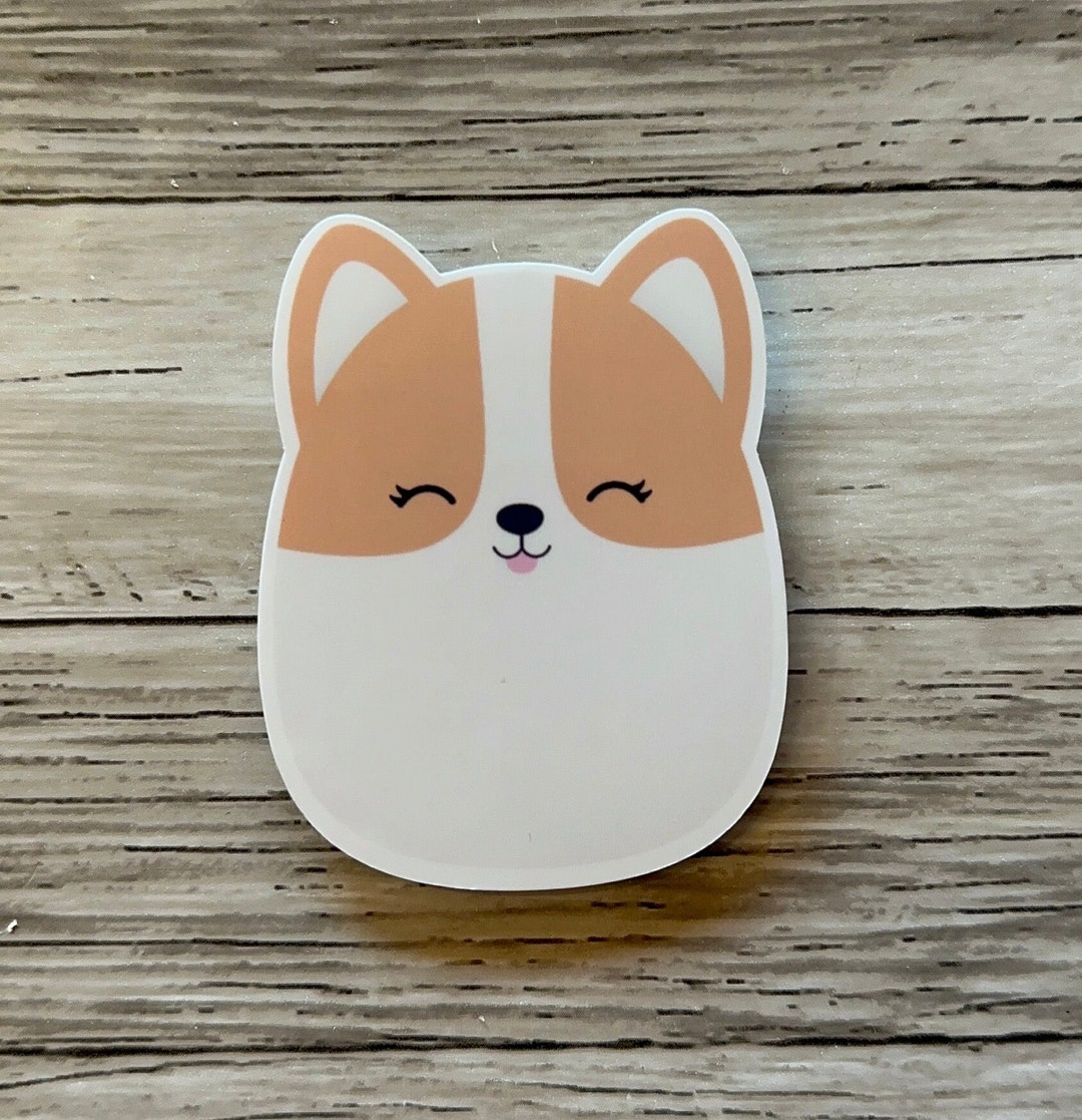 Squishmallow Sticker Brown Regina Stuffed Animal Water Bottle