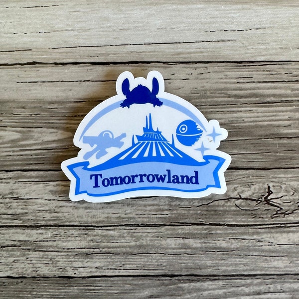 Tomorrowland Sticker |  Disneyland sticker | Disney sticker | Hydroflask Sticker | Water bottle sticker | Journal | Planner
