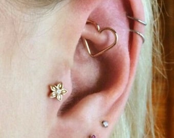 Heart Rook Piercing