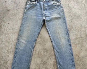 Vintage Levi's 501xx jeans met knoopsluiting – Made in USA 90s spijkerbroek, 33 x 28 inch
