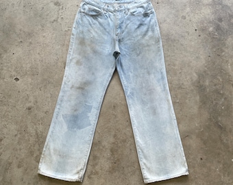 Vintage Japanese Gu Jeans Lightwashed Faded Denim Pants W30x28