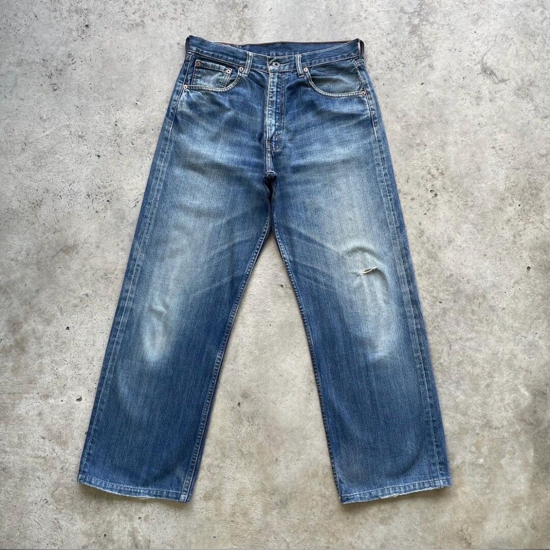 00s 04s LEVI’S 504 faded baggy jeans W33 Vintage Levi's 504 Faded BAGGY Jeans Stonewashed Denim Pants