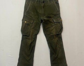 Vintage GRIDE Faded Multipocket Cargo Pants Vintage Gride Utility Multipocket Cargo Pants Vintage Gride Tactical Multipocket Cargo Pants W31