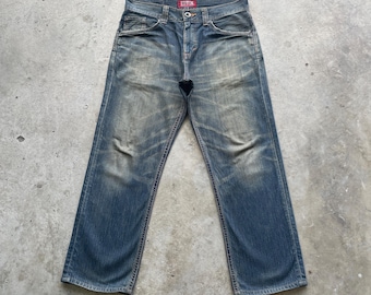 W36x29 Vintage Edwin Rusty Jeans Faded Denim Japan Pants