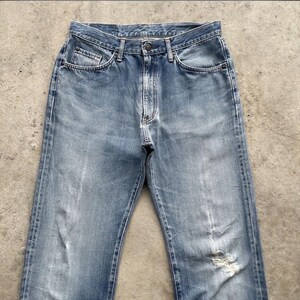 Vintage Edwin 503 Faded Distressed Denim Stonewashed Jeans Pants (W31x30) image 3
