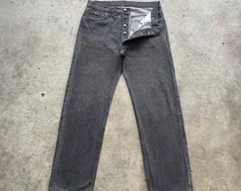 Vintage 90s Levi's 501 Black Jeans / Men's Size 32x32 - Etsy