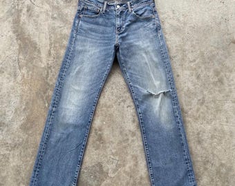 30 x 31 Levi's 569 jeans vervaagde denim distressed broek