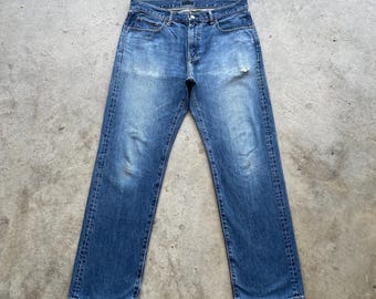 Vintage Japanese Brand Jeans Faded Denim Pants (W35x31)