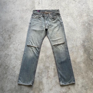 Pantalones vaqueros vintage Edwin 503 rasgados, fabricados en Japón, de mezclilla desteñida y desgastada, talla W34x34. imagen 1
