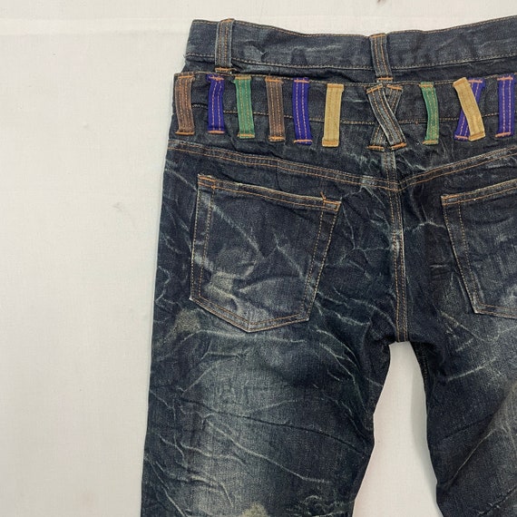 Vintage NYLAUS Double Waist Storm Pattern Pants V… - image 7