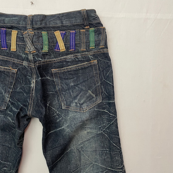 Vintage NYLAUS Double Waist Storm Pattern Pants V… - image 8