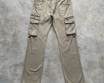 Spodnie cargo Vintage In The Attic Japan Faded Multipocket z 9 kieszeniami, szerokość 31x32,5