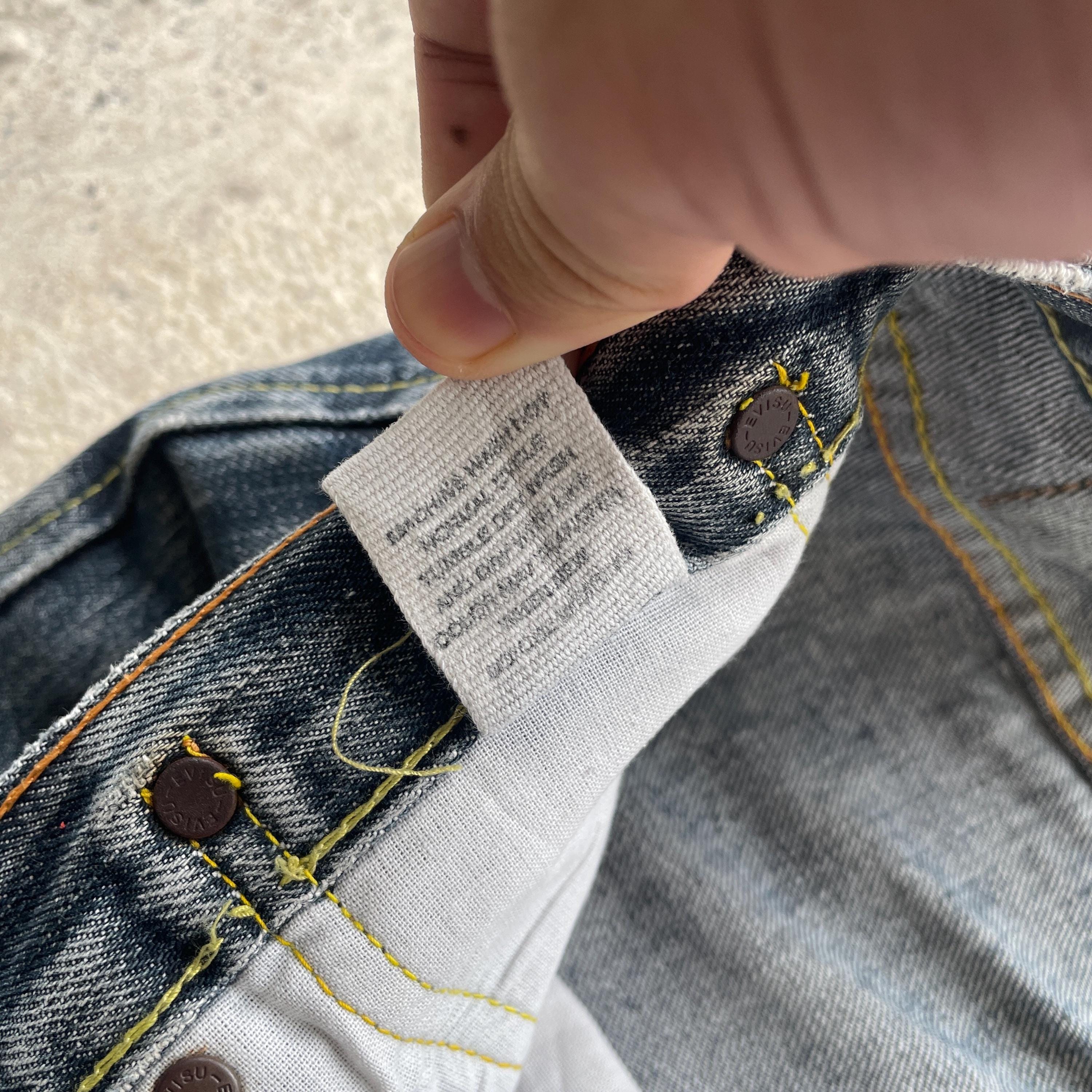 W33x29.5 Vintage Evisu Japan Denim Embroidery Koi Fish Faded Jeans