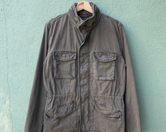 ジャケット・アウター old gap multi pocket jacket Rare Vintage GAP 4 Pocket Hideaway Hood Utility Field Jacket 90s