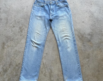 Spodnie jeansowe Vintage Edwin 403 Japan Jeans W32x31, jasnosprane, wyblakłe
