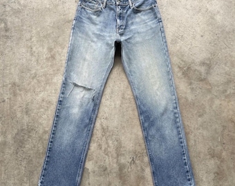Vintage Edwin 403 Made In Japan Verontruste vervaagde jeansbroek (b 32 x 33,5 inch)