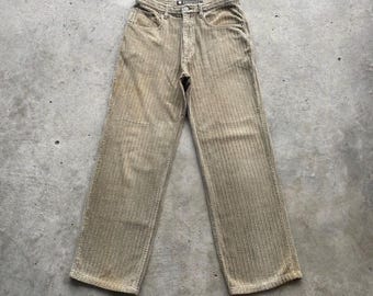 W30x29 Vintage Carhartt Corduroi Faded Brown Trousers Pants