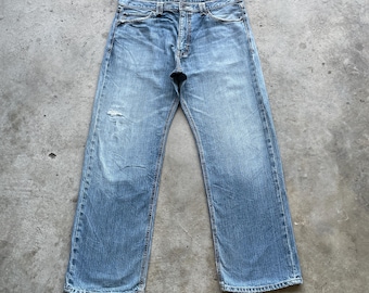 Vintage Japanse jeans vervaagde wijde spijkerbroek (38 x 31 inch)