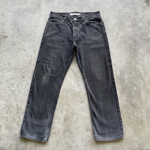 Vintage Levi’s 505 Regular Fit Jeans Black Faded Denim Pants W36x31.5