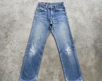 Pantalones vaqueros Edwin US Classic Vintage desgastados de los años 90, talla W28x30.5
