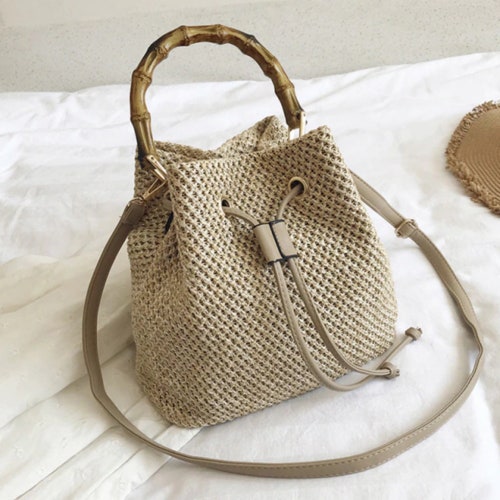 Straw Bag Summer Bag Holiday Bag Shoulder Bag Woven - Etsy