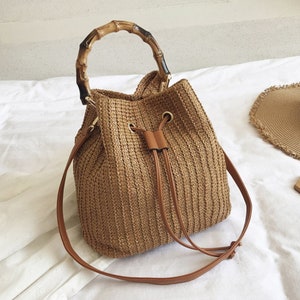 Straw Bag Summer Bag Holiday Bag Shoulder Bag Woven - Etsy