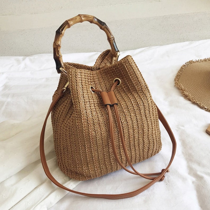 Straw Bag Summer Bag Holiday Bag Shoulder Bag Woven - Etsy