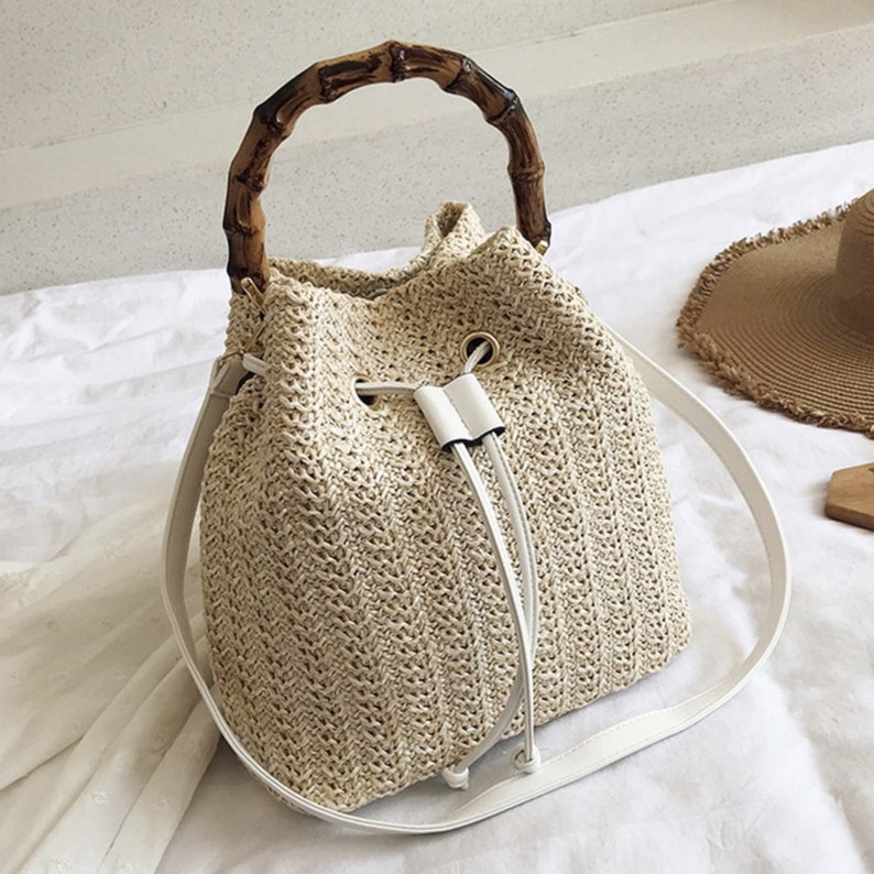 Straw Bag Summer Bag Holiday Bag Shoulder Bag Woven - Etsy