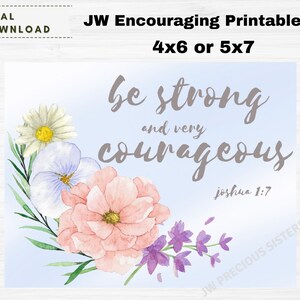 JW Encouragement Printable Card