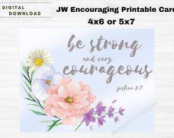 JW Encouragement Scriptures Printable Notecard JW Notecard 8.5x11 ...