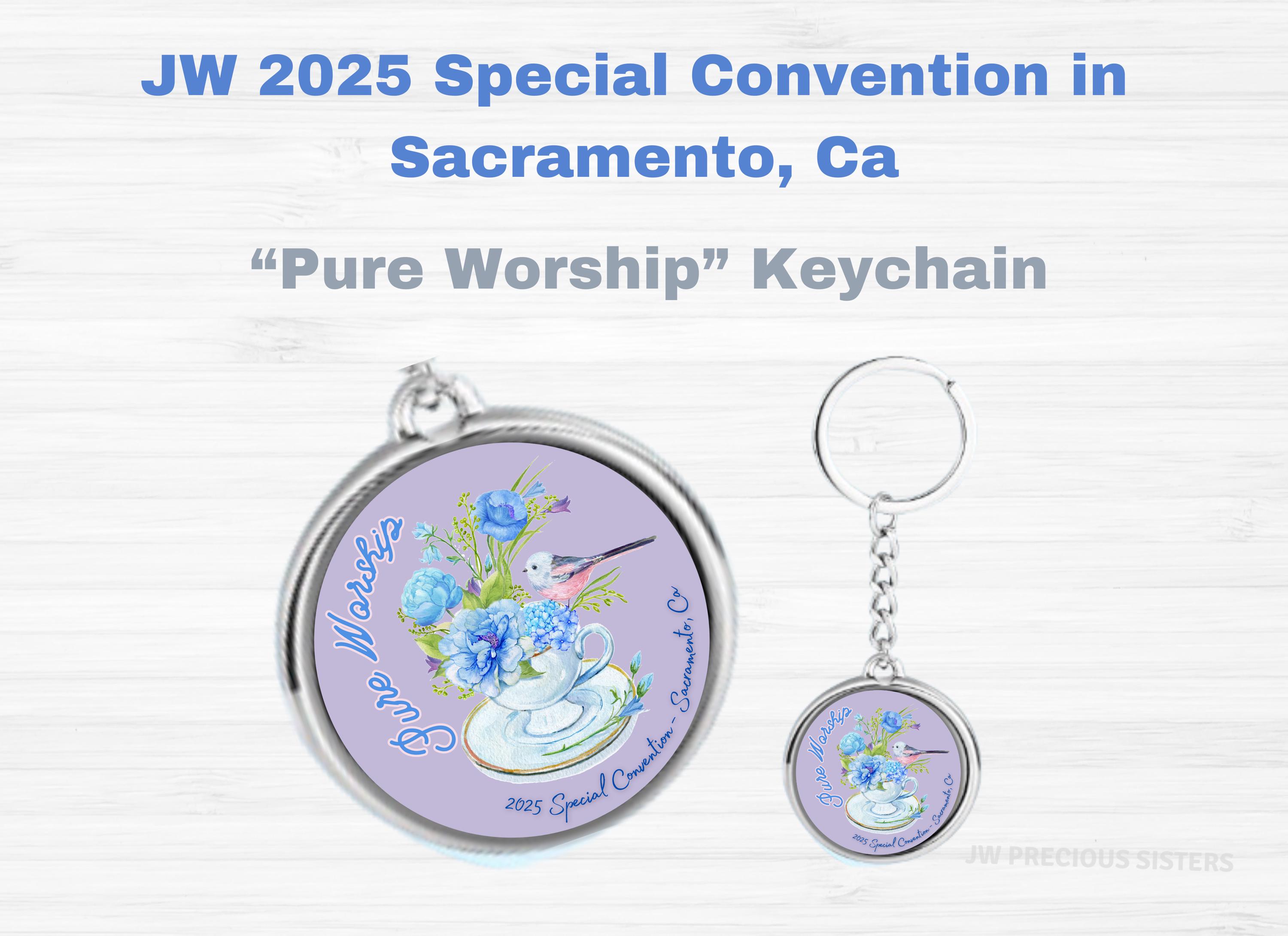 JW 2025 Special Convention Sacramento California Souvenir Keychain